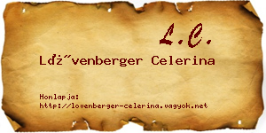 Lövenberger Celerina névjegykártya
